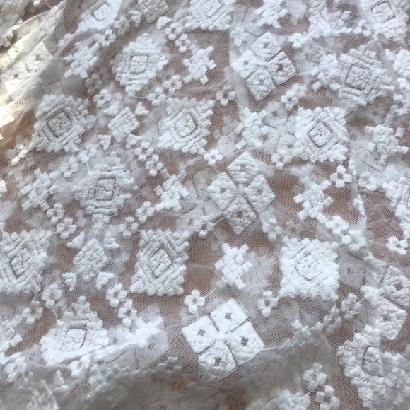 REBECCA MINKOFF Falcon White Lace Dress SZ 2 - Picture 8 of 11